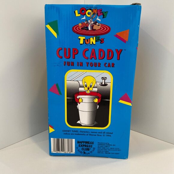 Vintage New Looney Tunes Tweety Cup Caddy 1994 Fun In Your Car Holder Ages 5+ Ha - Picture 4 of 11
